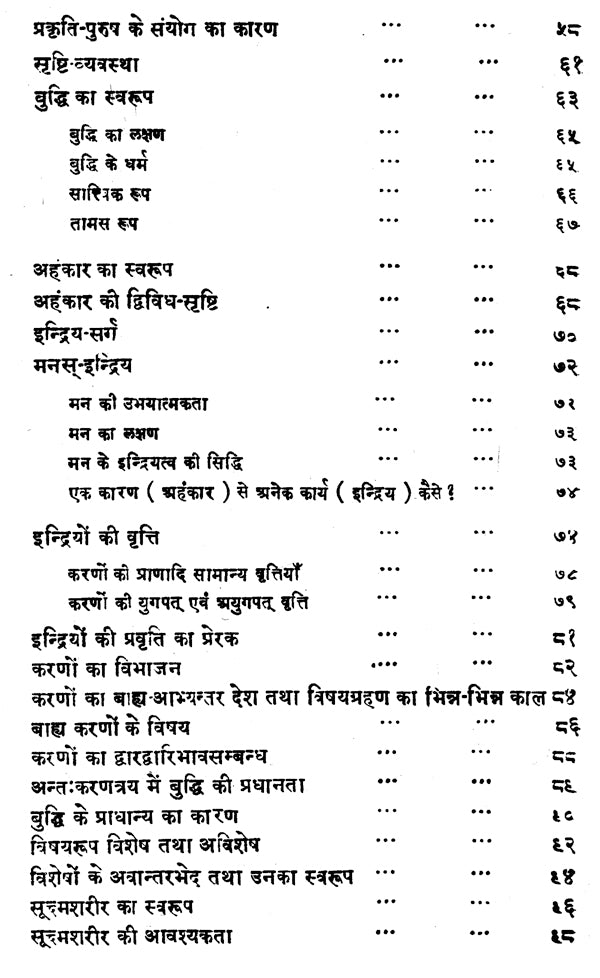सांख्यकारिका - Samkhya- Karika of Isvara Krsna with Gaudapada Bhasya Bhavartha- Bodhika Commentary - Retail Maharaj