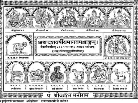 Atha Dasha Varshiya Manav Panchang (An Old and Rare Book) - Retail Maharaj