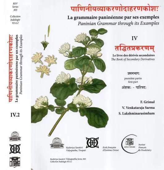 Paninian Grammar Through its Examples (The Book of Secondary Derivatives) Set of Two Volumes - Retail Maharaj