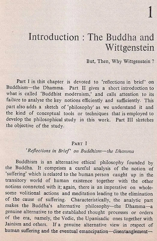 A Philosophical Analysis of Buddhist Notions: The Buddha and Wittgenstein (An Old and Rare Book) - Retail Maharaj
