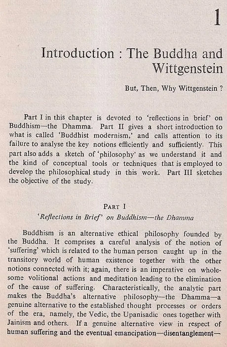 A Philosophical Analysis of Buddhist Notions: The Buddha and Wittgenstein (An Old and Rare Book) - Retail Maharaj