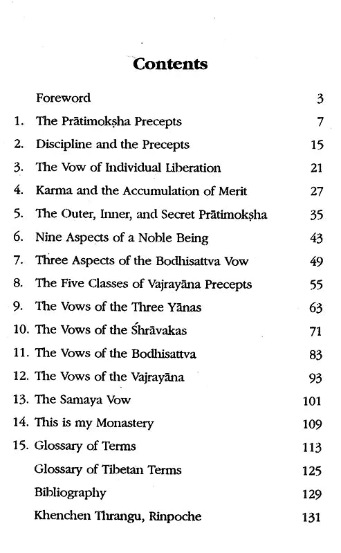 The Tibetan Vinaya: Guide to Buddhist Conduct - Retail Maharaj