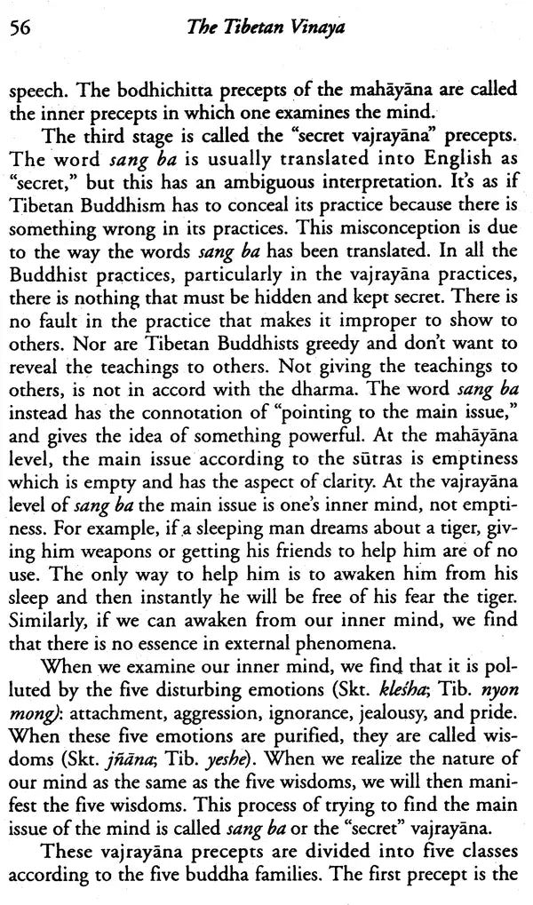 The Tibetan Vinaya: Guide to Buddhist Conduct - Retail Maharaj