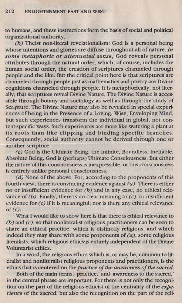 Enlightenment East and West - Retail Maharaj