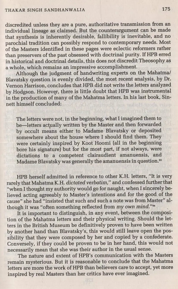 The Masters Revealed–Madame Blavatsky and the Myth of the Great White Lodge - Retail Maharaj