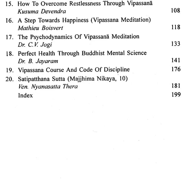 Vipassana; A Universal Buddhist Meditation Technique - Retail Maharaj
