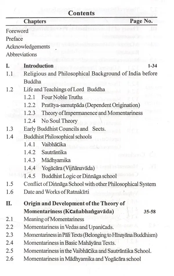 Buddhist Theory of Momentariness (A Case Study of Ksanabhangasiddhi of Ratnakirti) - Retail Maharaj