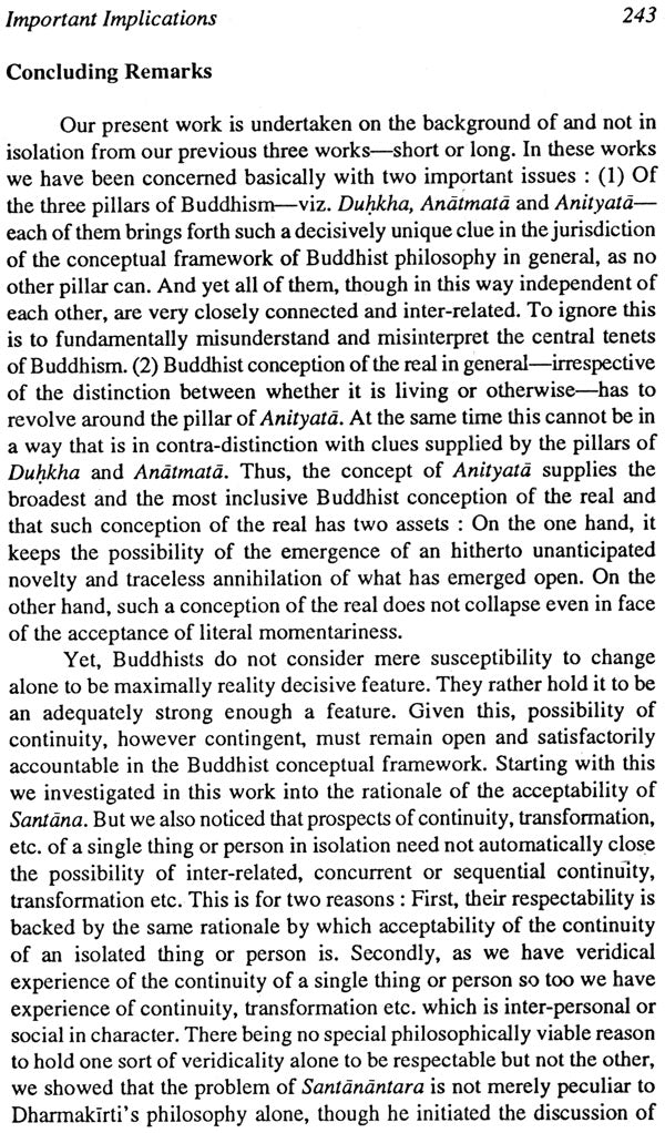 Santana and Santanantara: An Analysis of the Buddhist Perspective Concerning Continuity, Transformation and Transcendence and the Basis of an ... psycholo (Bibliotheca Indo-Buddhica Series) - Retail Maharaj