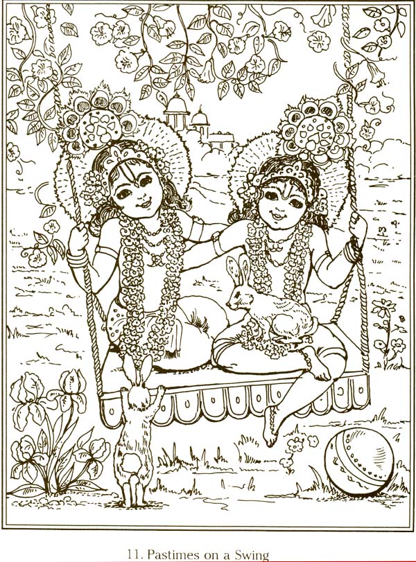 Krishna & Balarama in Vrindavana (Coloring Book) - Retail Maharaj