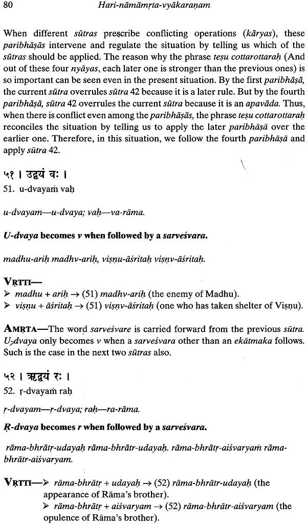 Hari Namamrta Vyakaranam - Learn Sanskrit Grammar Through the Names of Krishna (Set of 2 Volumes) - Retail Maharaj