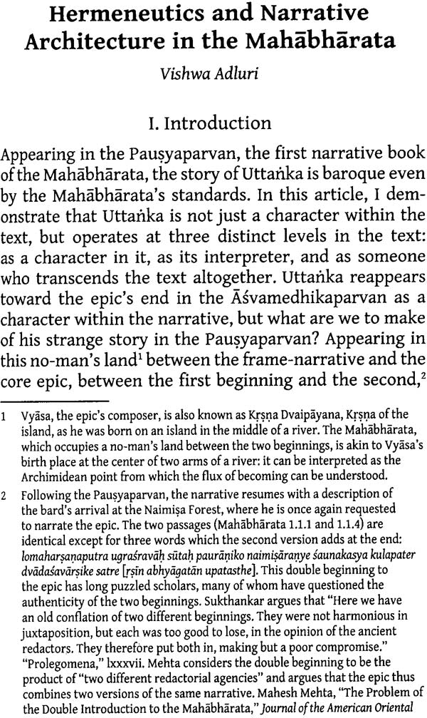 Ways and Reasons for Thinking About The Mahabharata as a Whole - Retail Maharaj