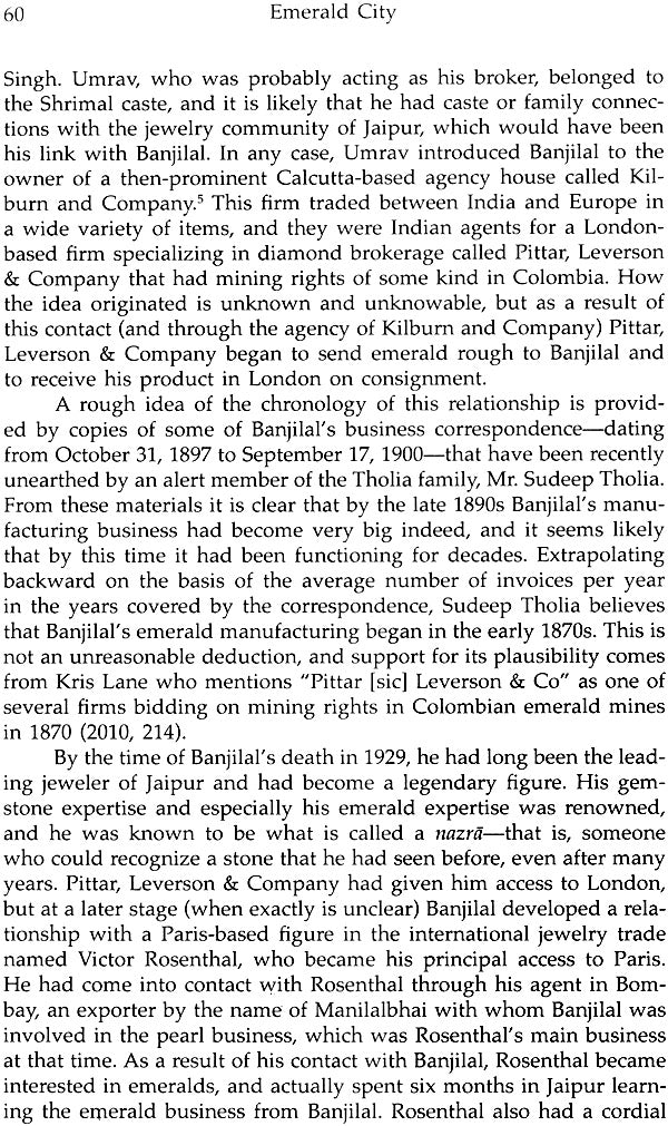 Emerald City - The Birth and Evolution of an Indian Gemstone Industry - Retail Maharaj