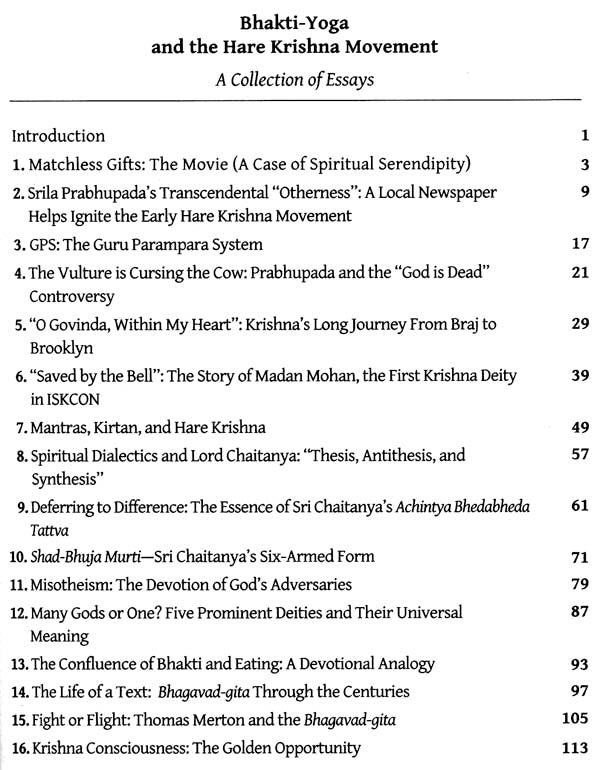 Bhakti Yoga and The Hare Krishna Movement (A Collection of Essays) - Retail Maharaj