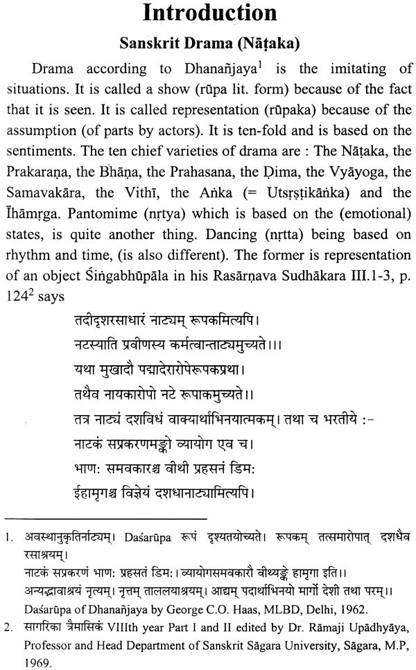 Karnabharam and Madhyama-Vyayoga (Introduction, Text, Enlgish & Hindi Translation and Annotations) - Retail Maharaj