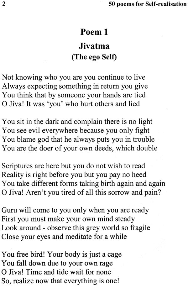 50 Poems for Self-Realisation (Moksha) - From the Treasure Trove of India's Spiritual Wisdom - Retail Maharaj