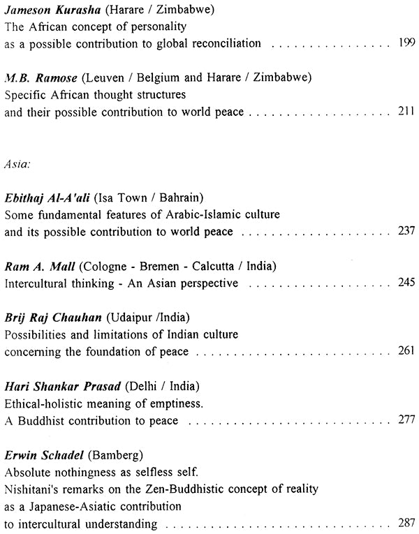 Creative Peace Through Encounter of World Cultures: In Commission of the Hanns Seidel Foundation (Sri Garib Dass Oriental Series) - Retail Maharaj