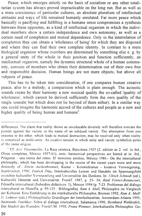 Creative Peace Through Encounter of World Cultures: In Commission of the Hanns Seidel Foundation (Sri Garib Dass Oriental Series) - Retail Maharaj