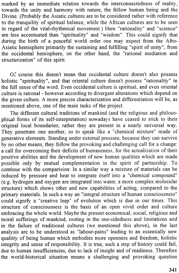 Creative Peace Through Encounter of World Cultures: In Commission of the Hanns Seidel Foundation (Sri Garib Dass Oriental Series) - Retail Maharaj