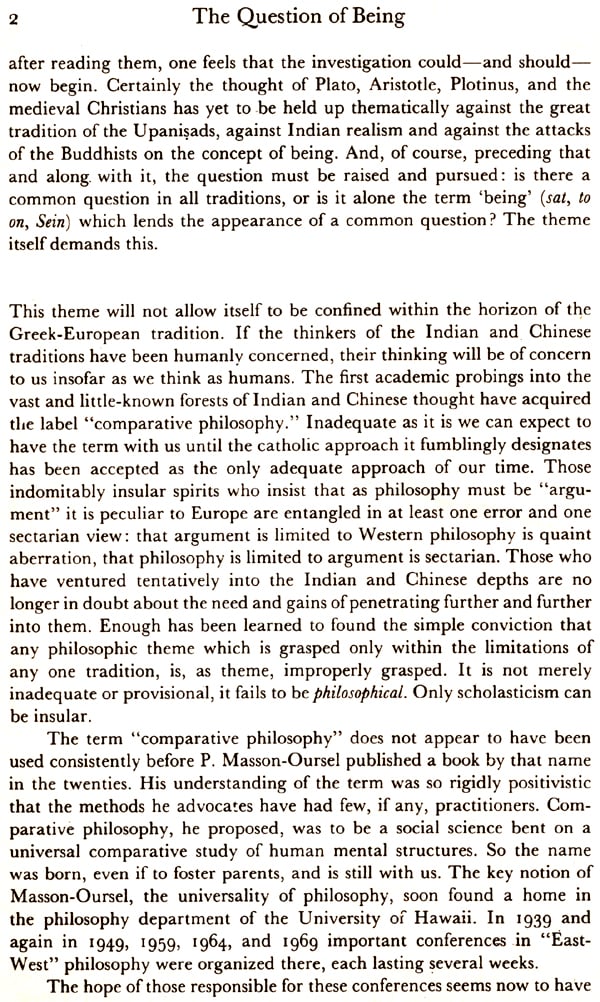 The Question of Being East West Perspectives (An Old and Rare Book) - Retail Maharaj