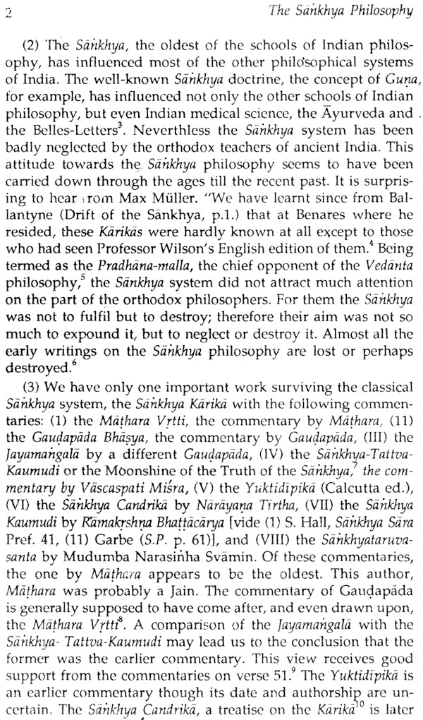 Sankhya Philosophy: A Critical Evaluation of Its Origins and Development: No. 167 (Sri Garib Dass Oriental S.) - Retail Maharaj