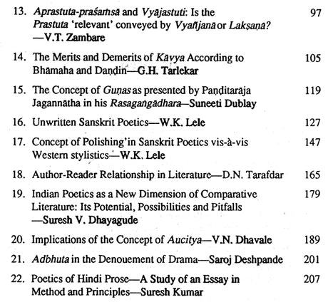 Glimpses of Ancient Indian Poetics (FROM BHARATA TO JAGANNATHA) - Retail Maharaj