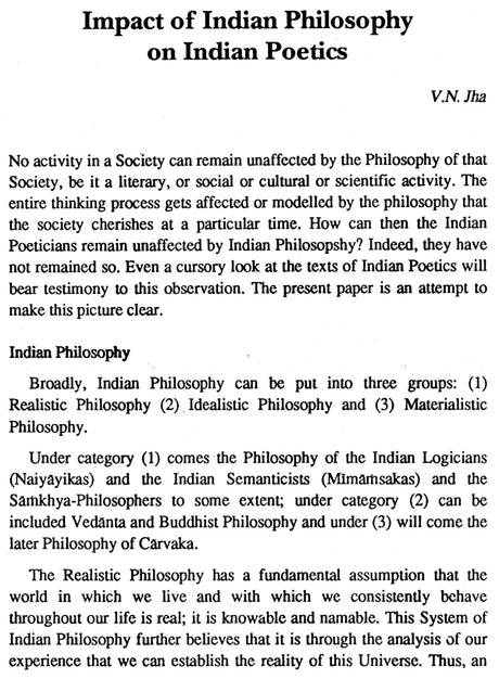 Glimpses of Ancient Indian Poetics (FROM BHARATA TO JAGANNATHA) - Retail Maharaj