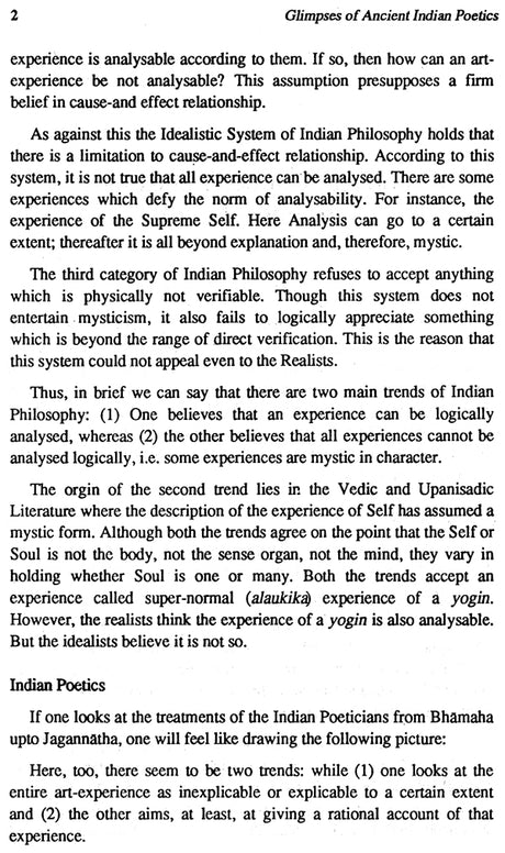 Glimpses of Ancient Indian Poetics (FROM BHARATA TO JAGANNATHA) - Retail Maharaj