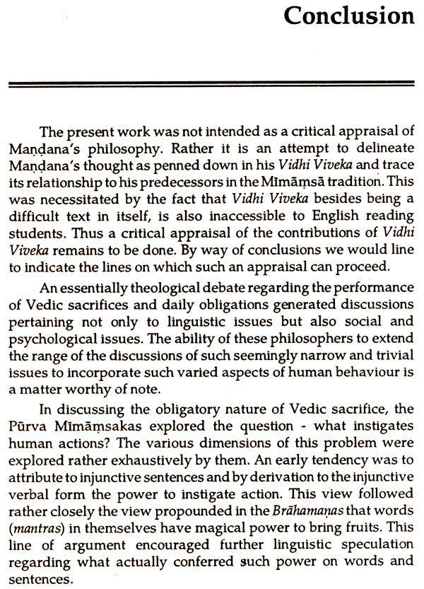 Vidhi Viveka of Mandana Misra: Understanding Vedic Injunctions - Retail Maharaj