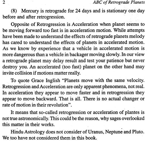 ABC of Retrograde Planets - Retail Maharaj