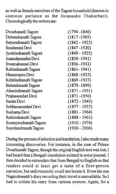 Wanderlust Travels of The Tagore Family - Retail Maharaj