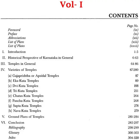 Temples Of Karnataka: Ground Plans And Elevations (2 Vols, Set) - Retail Maharaj