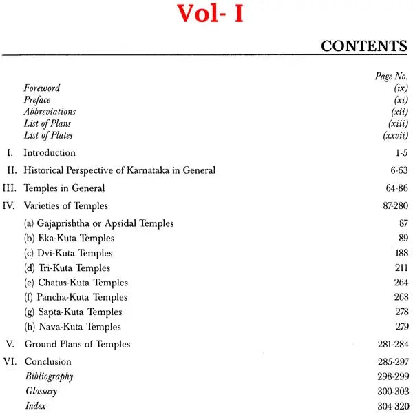 Temples Of Karnataka: Ground Plans And Elevations (2 Vols, Set) - Retail Maharaj