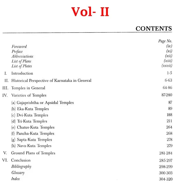 Temples Of Karnataka: Ground Plans And Elevations (2 Vols, Set) - Retail Maharaj