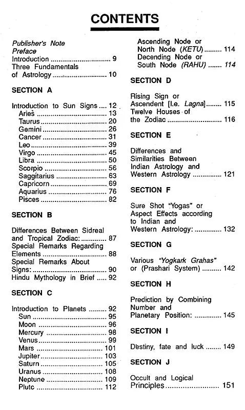 Zodiac and Sunsigns- A Comparison of Indian & Western Astrology (An Old and Rare Book)