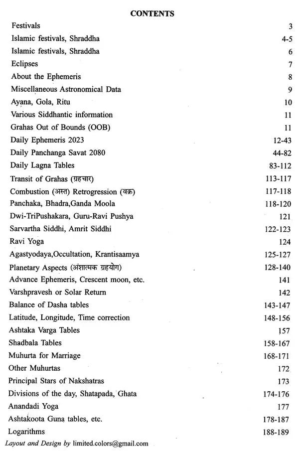 राष्ट्रीय राजधानी पञ्चाङ्ग संवत्- Rashtriya Rajdhani Panchangam Samvat 2080- Mishra's Indian Ephemeris 2023 (Chitrapaksha Ayanamsha) - Retail Maharaj