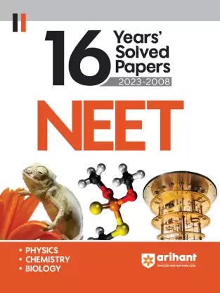 16 Years NEET Solved Papers 2023-2008 (EditionXV) Fourteenth Edition - Retail Maharaj
