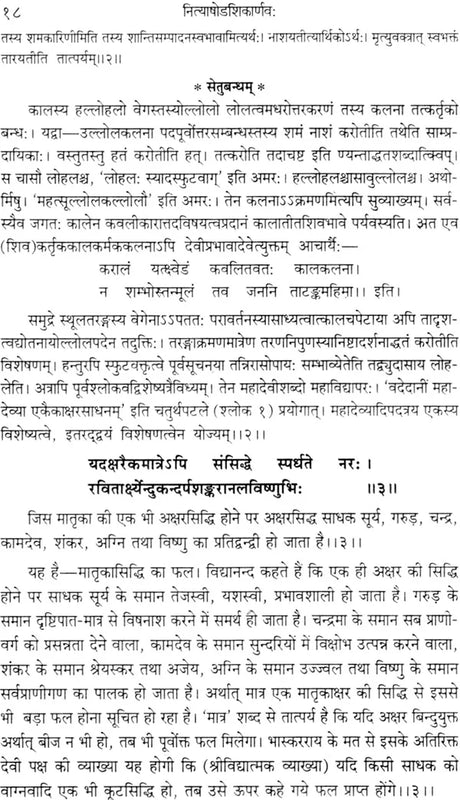 नित्याषोडशिकार्णव (संस्कृत एवम हिन्दी अनुवाद): Nitya-Shodashika-Arnava (With Hindi) - Retail Maharaj