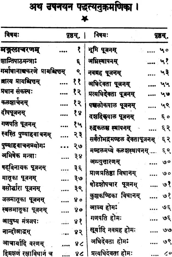 Method of Doing Upanayana - Retail Maharaj