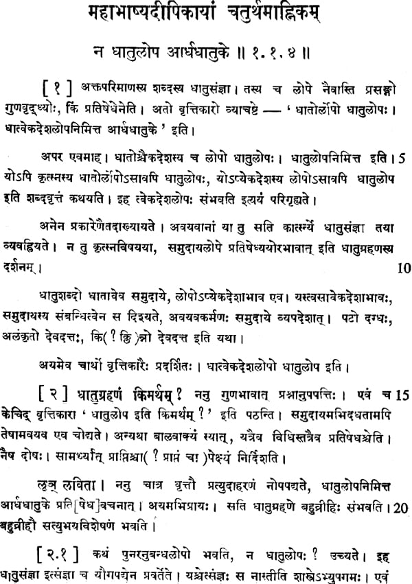 Mahabhasya Dipika of Bhartrhari (An Old and Rare Book) - Retail Maharaj