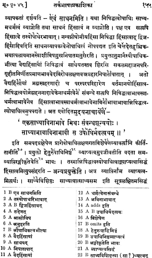 तर्कभाषा: Tarka Bhasa with Commentary (An Old and Rare Book) - Retail Maharaj