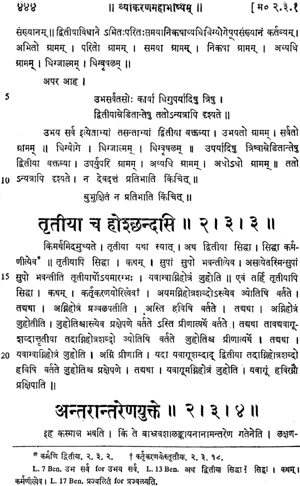 The Vyakarana Mahabhasya of Patanjali - An Old and Rare Book - Retail Maharaj