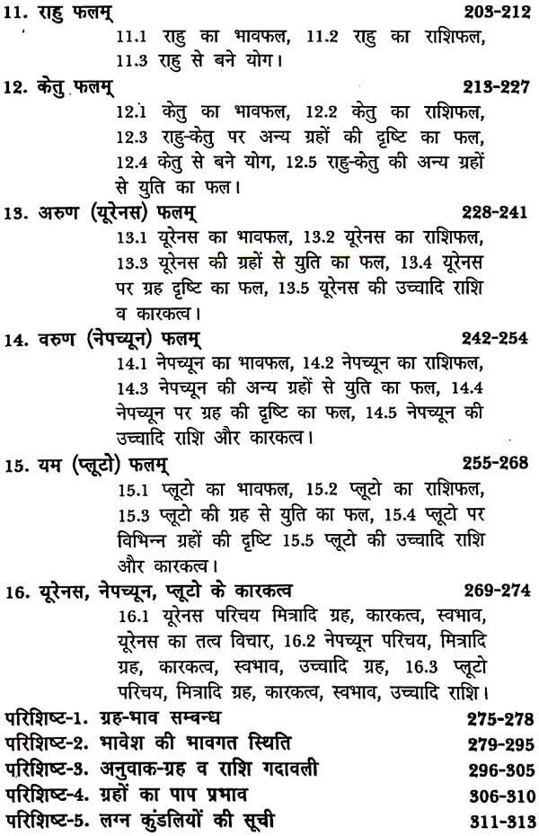 ग्रहफल विचार: Graha Phala Vichar - Retail Maharaj