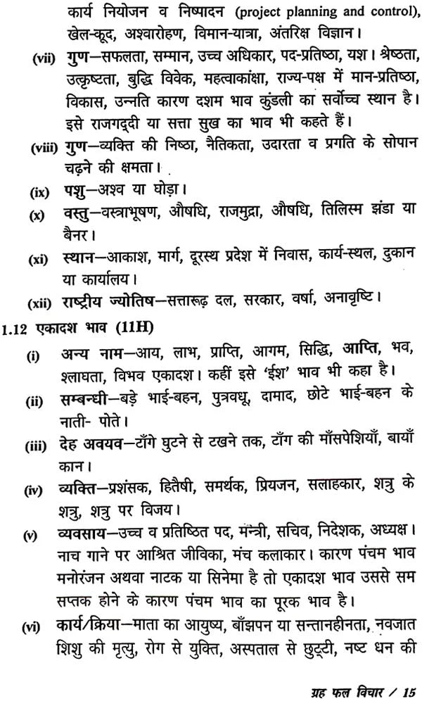 ग्रहफल विचार: Graha Phala Vichar - Retail Maharaj