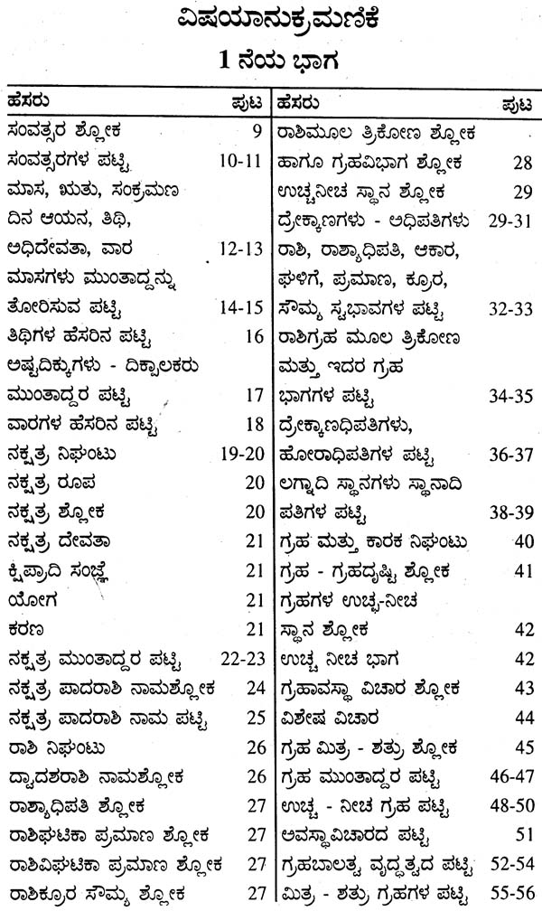 ಜಾತಕಂಗರತ್ನಾವಳಿ: Jatakanga Ratnavali (Kannada)