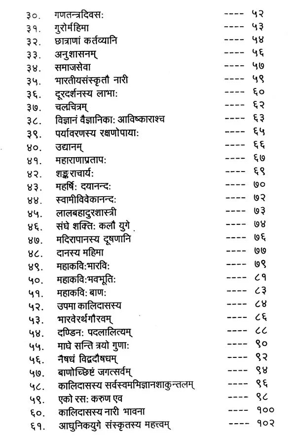Collection of Sanskrit Essays - Retail Maharaj