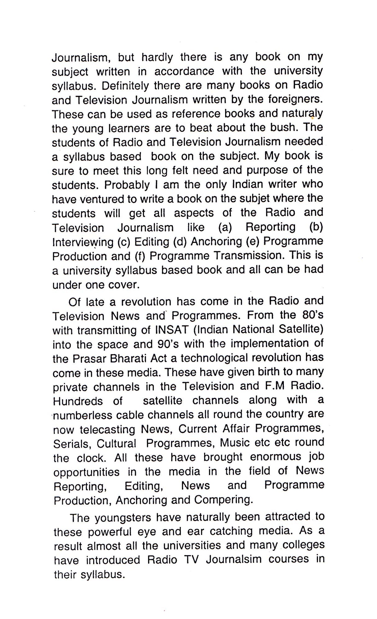 A Guide Book Of Television And Radio Journalism - Retail Maharaj