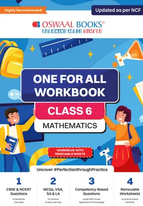 Oswaal NCERT & CBSE One For All Workbook Mathematics Class 6 - Retail Maharaj