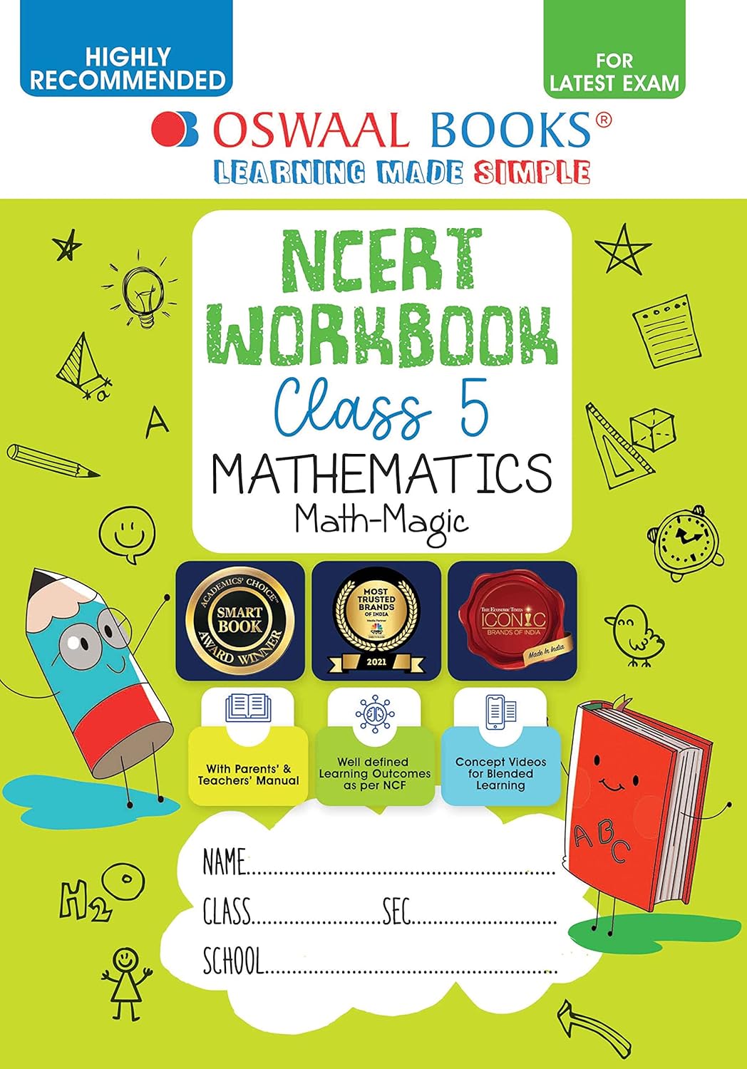 Oswaal NCERT Workbook Class 5 Mathematics Math-Magic - Retail Maharaj