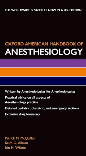 Oxford American Handbook of Anesthesiology (Oxford American Handbooks in Medicine) - Retail Maharaj