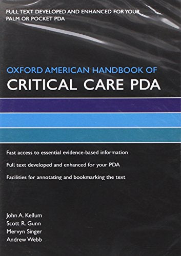 Oxford American Handbook of Critical Care Book and PDA Bundle (Oxford American Handbooks in Medicine) - Retail Maharaj
